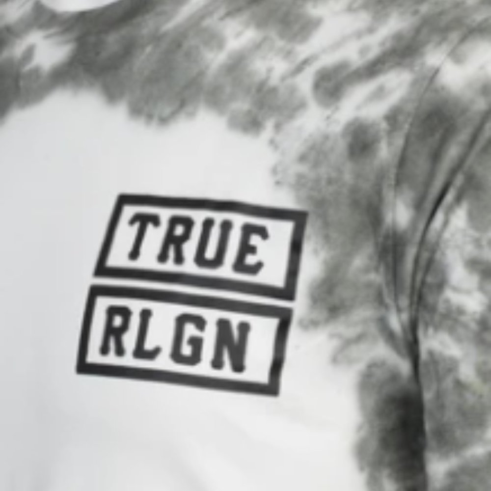 TRUE RELIGION Mens Short Sleeve OUTLAWS Crewneck TIE DYE T-Shirt - Picture 3 of 4